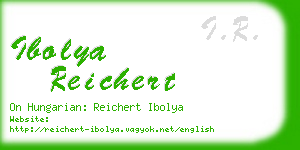 ibolya reichert business card